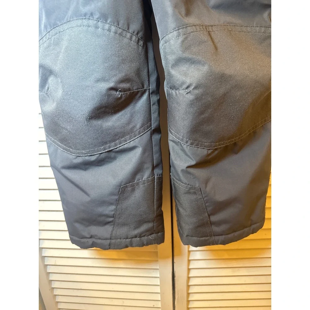 32 Degrees Weatherproof Kids Snow Bibs Gray Fleece Lined Insulated Coveralls 6